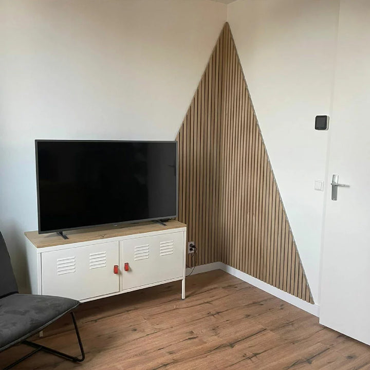 Akoestische wandpanelen rustiek eiken 240cm