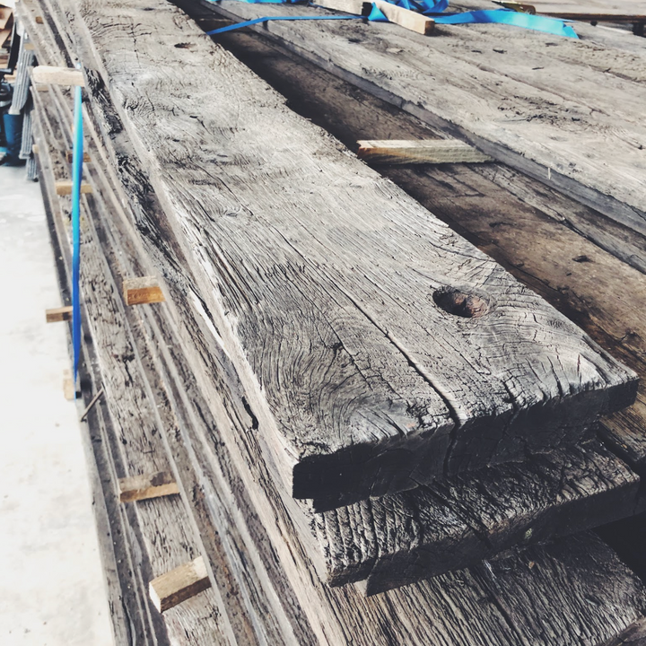 Eiken wagonplanken robuust