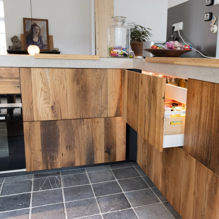 Barnwood geschaafd keukenfrontjes