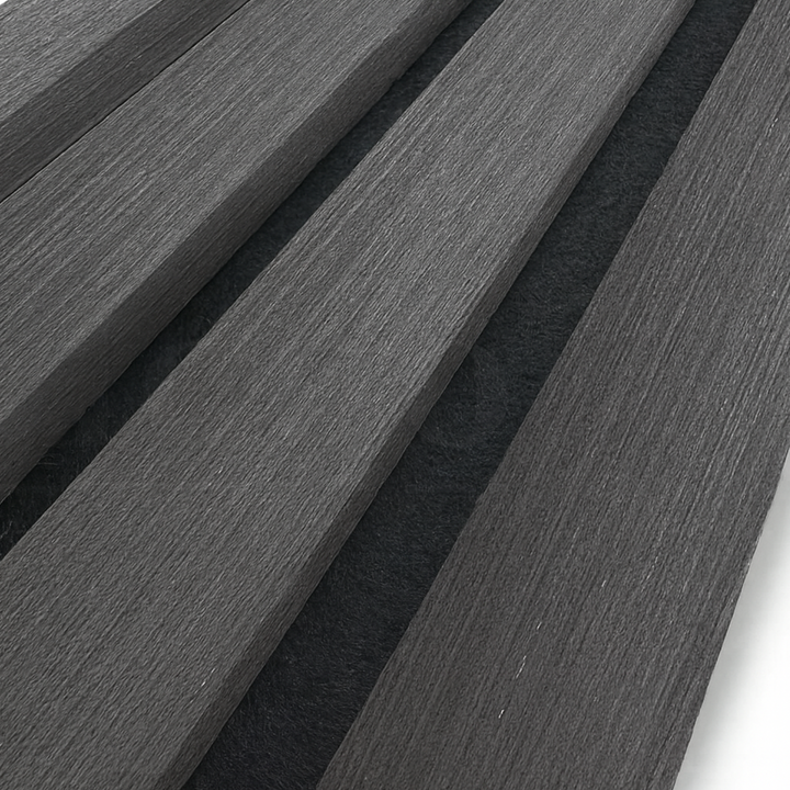 Akoestische wandpanelen zwart eiken 300cm