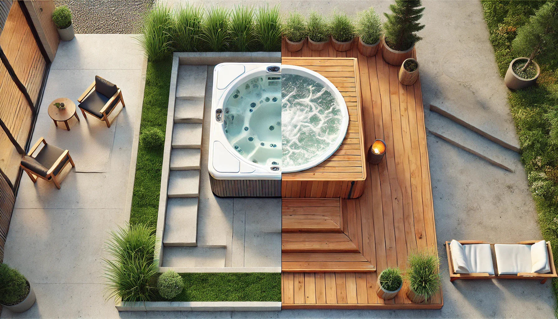 Wat is het verschil tussen een jacuzzi en een hottub?
