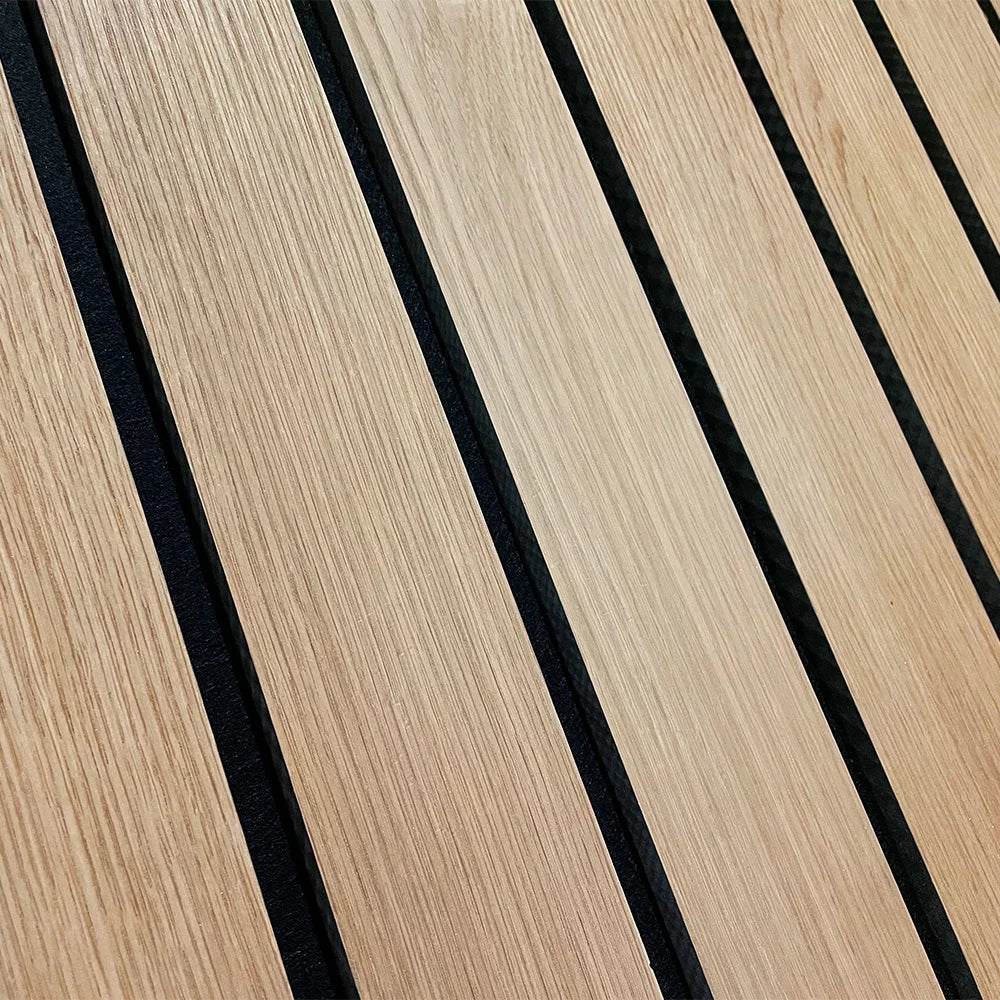Akoestische wandpanelen breed Rustiek eiken 280cm