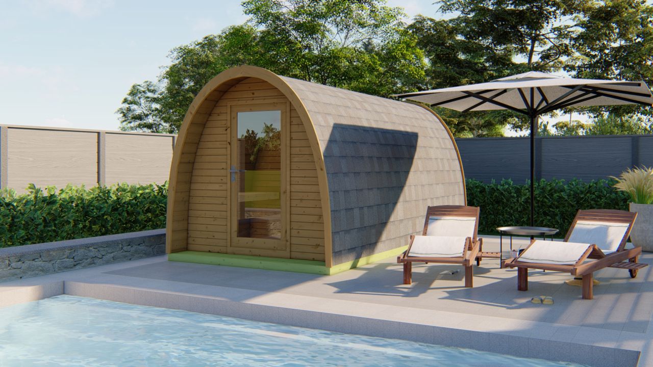 POD sauna 480cm – Thermowood