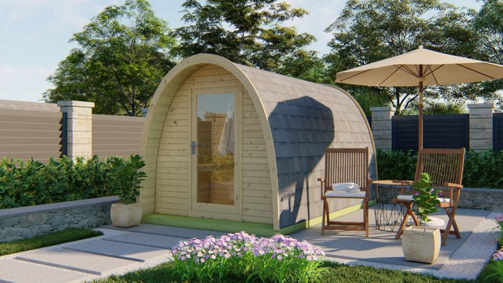 POD sauna 400cm - vuren