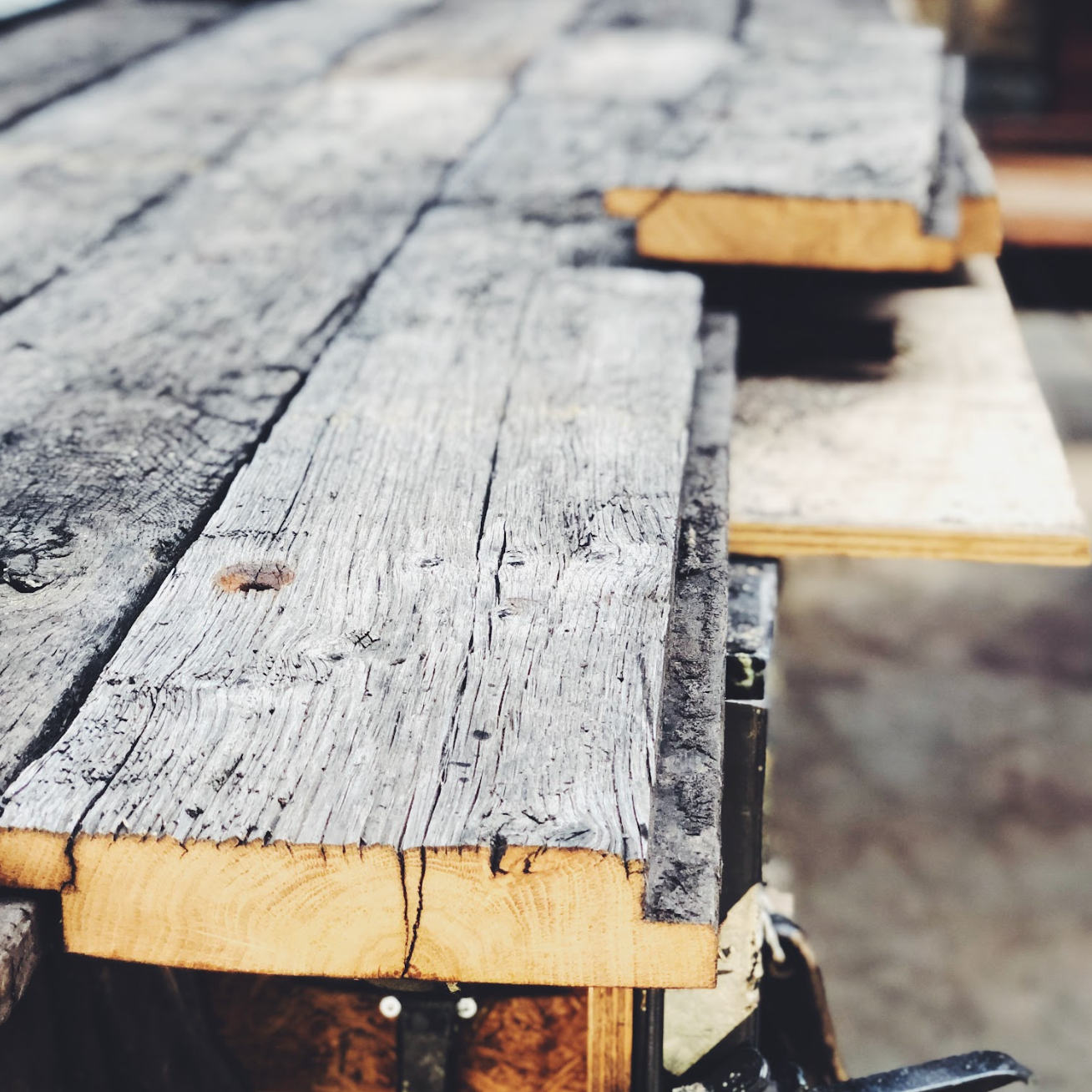 Eiken wagonplanken robuust