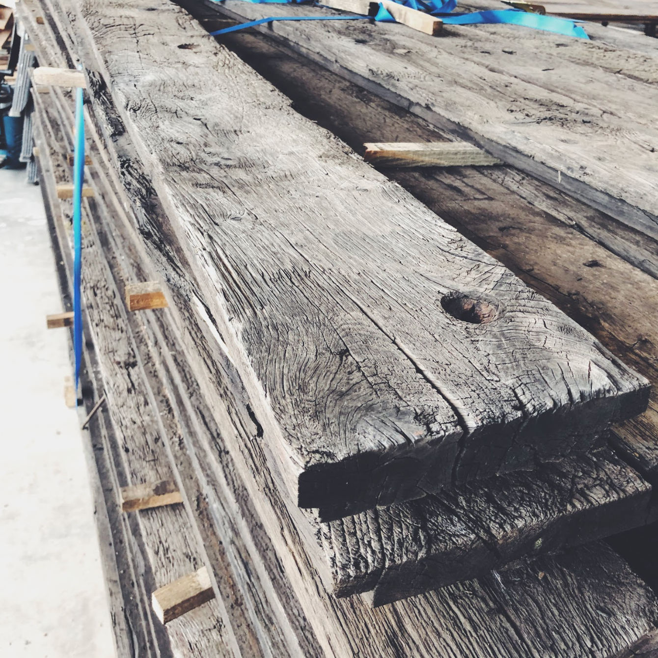 Eiken wagonplanken robuust