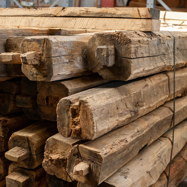 Barnwood eiken palen