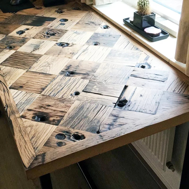 Eiken wagonplanken geschaafd