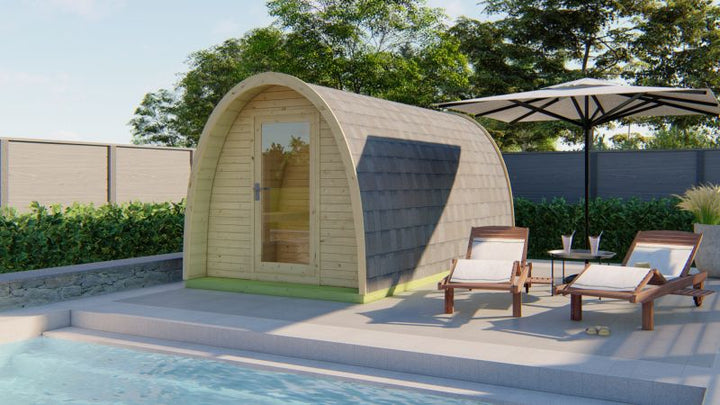 POD sauna 480cm - vuren